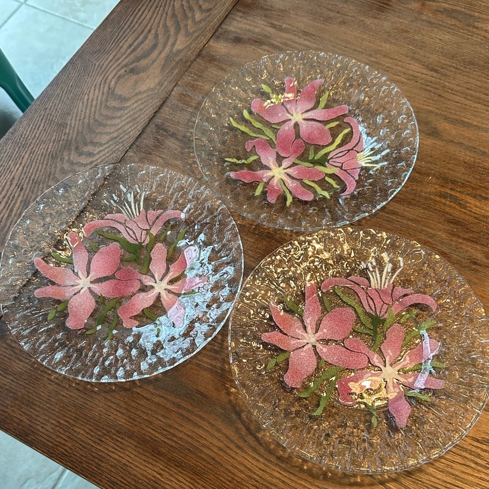 Sydenstricker Glass Dinner Plates Set of